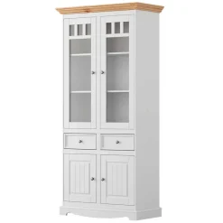 Country Style Vitrinenschrank 90x190x45 cm - Vitablo^Wohnen