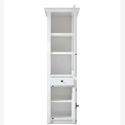 Wohnen Country Style Wohnwand Vitrine in Weiß - Chelles