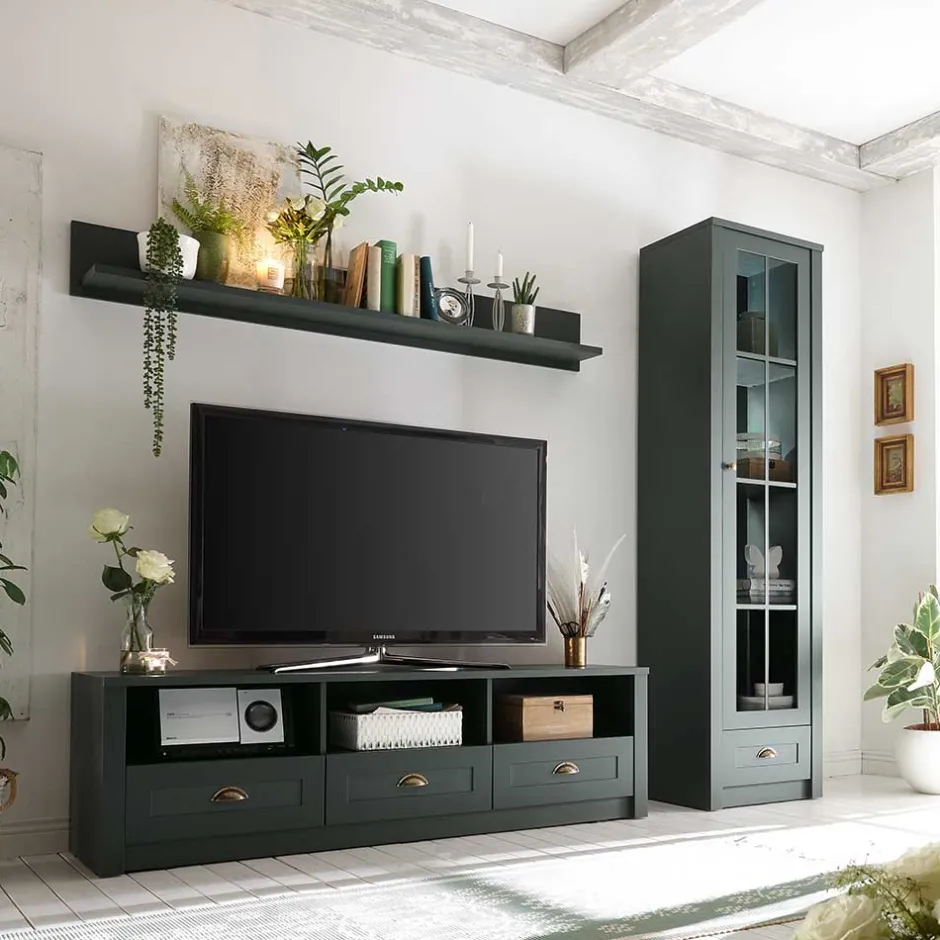 Wohnen Country TV Board & Möbel Set - Niestov (dreiteilig)