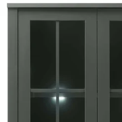 Country Vitrinenschrank in Dunkelgrün - Niestov^Wohnen Sale