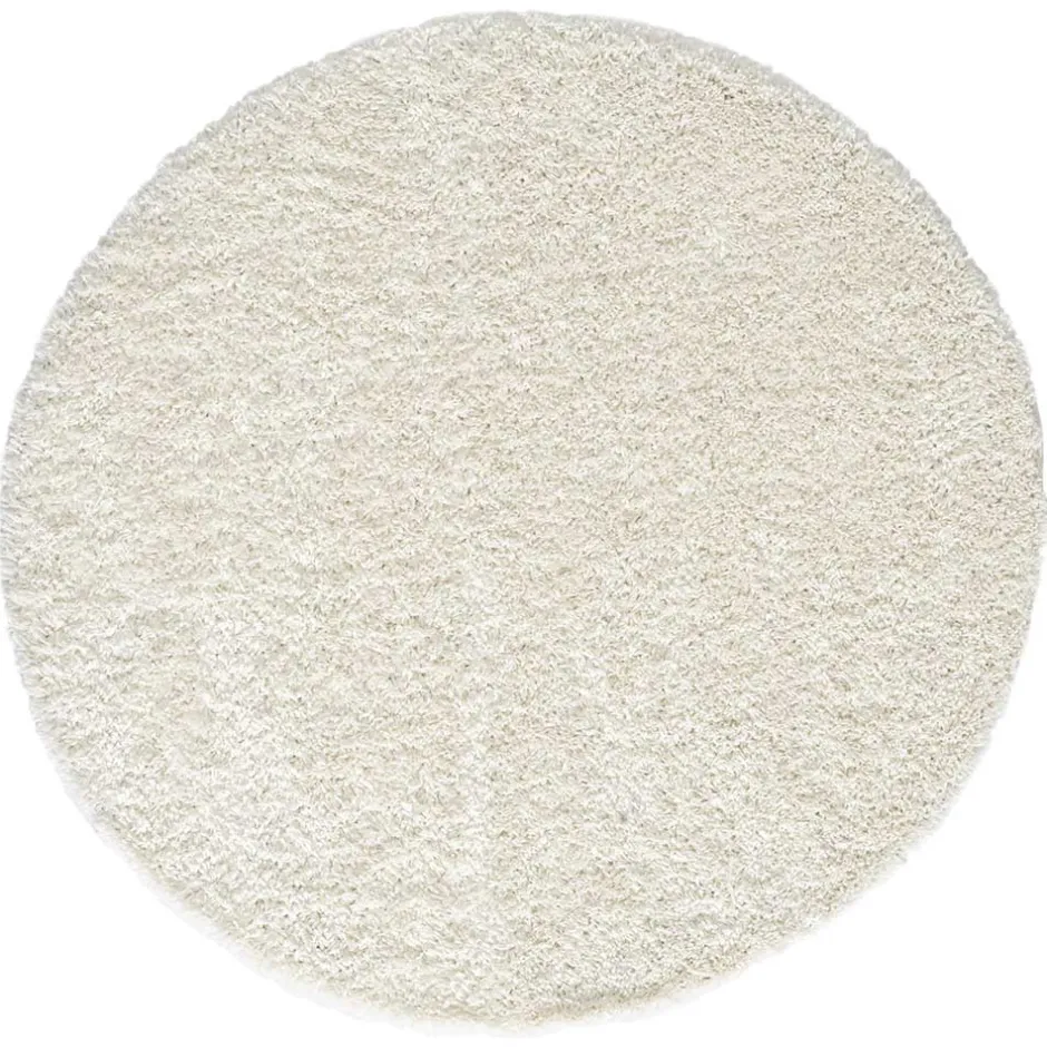 Cremefarbener Teppich mit hohem Flor - Vacance^Wohnen