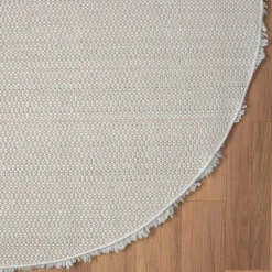 Cremefarbener Teppich mit hohem Flor - Vacance^Wohnen