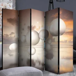 Wohnen 3D Druck Paravent mit Kugeln & Himmel - Igorian