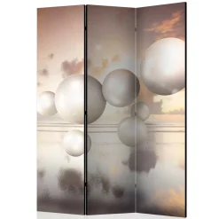 Wohnen 3D Druck Paravent mit Kugeln & Himmel - Igorian