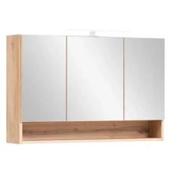 3D Spiegelschrank in Wildeiche Nachbildung - Tofias^Wohnen Outlet