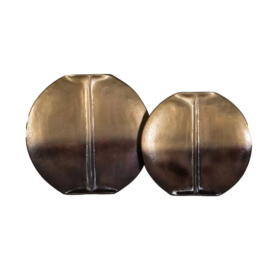 Deko Vasen Duo in Bronze - Ihra (zweiteilig)^Wohnen Discount