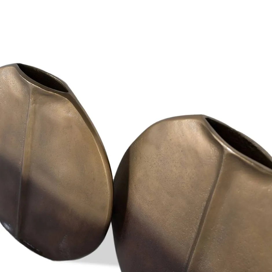 Deko Vasen Duo in Bronze - Ihra (zweiteilig)^Wohnen Discount