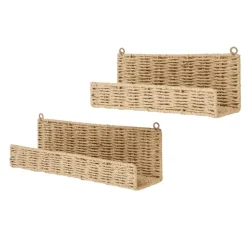 Deko Wandregale aus Kordelgeflecht - Giga (zweiteilig)^Wohnen Best