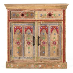 Wohnen Dekorative Kommode mit bunten Ornament Mustern - Jalisa