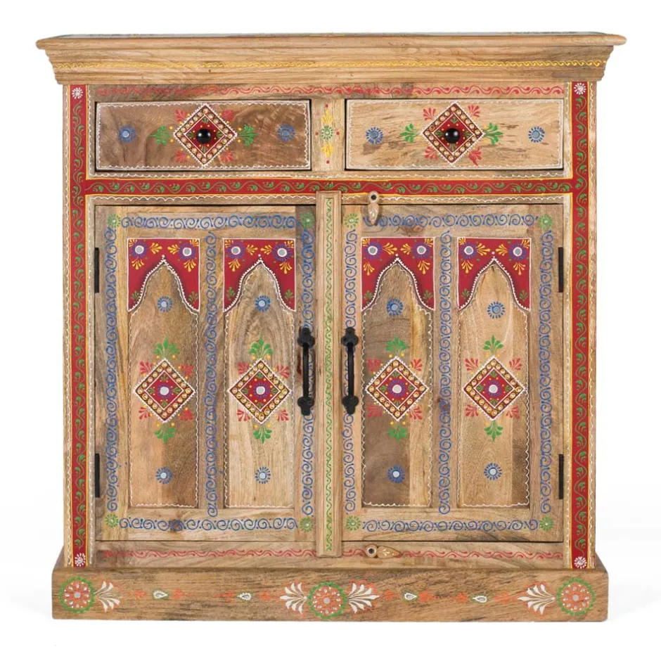 Wohnen Dekorative Kommode mit bunten Ornament Mustern - Jalisa