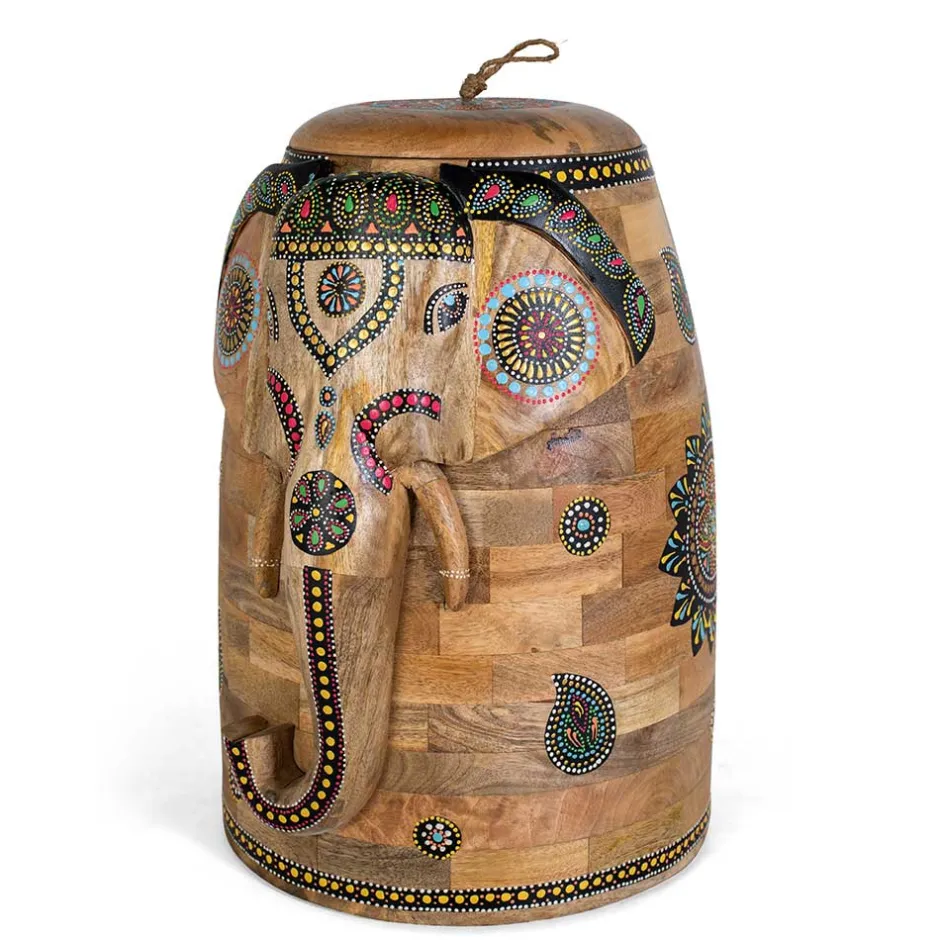 Dekorative Orient Truhe mit Elefanten Kopf - Santjana^Wohnen Hot