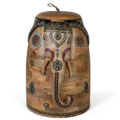 Dekorative Orient Truhe mit Elefanten Kopf - Santjana^Wohnen Hot