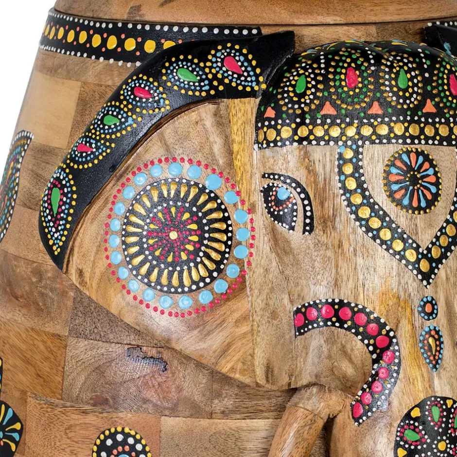 Dekorative Orient Truhe mit Elefanten Kopf - Santjana^Wohnen Hot