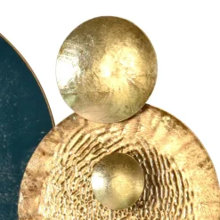 Dekoratives Wandobjekt in Dunkelgrün und Gold - Jenyca^Wohnen