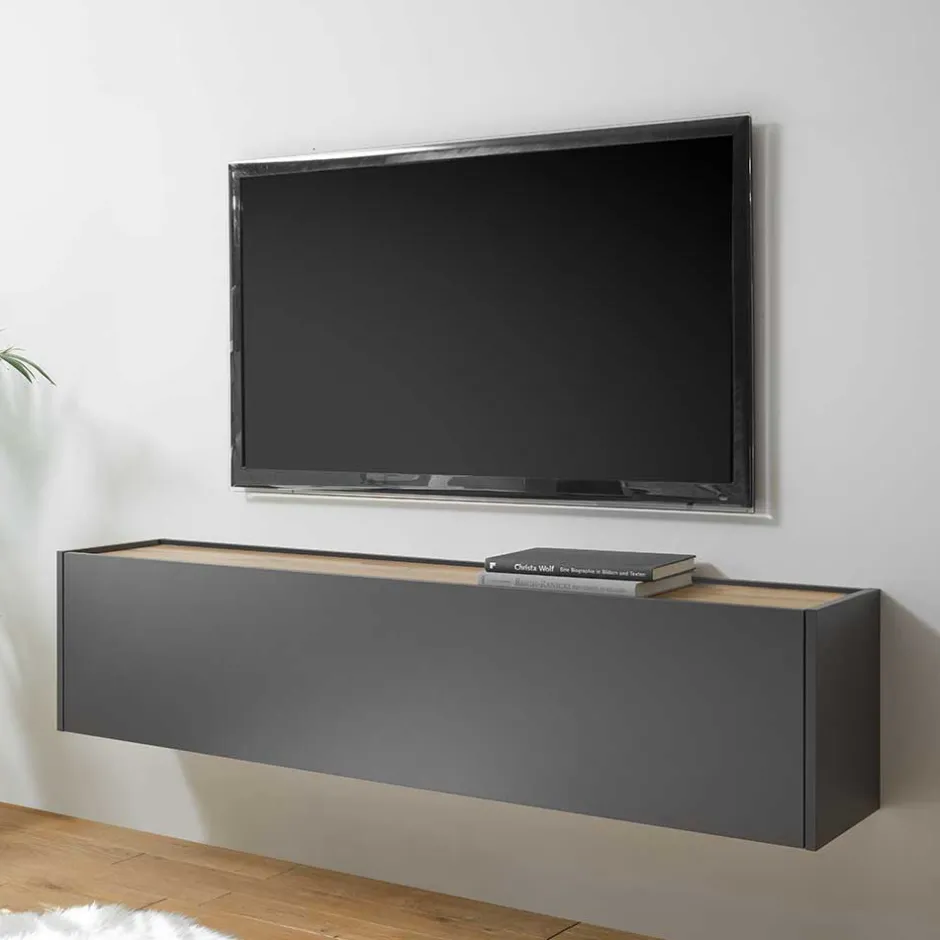 Wohnen Design Anbauwand fürs Wohnzimmer - Ahilav (dreiteilig)