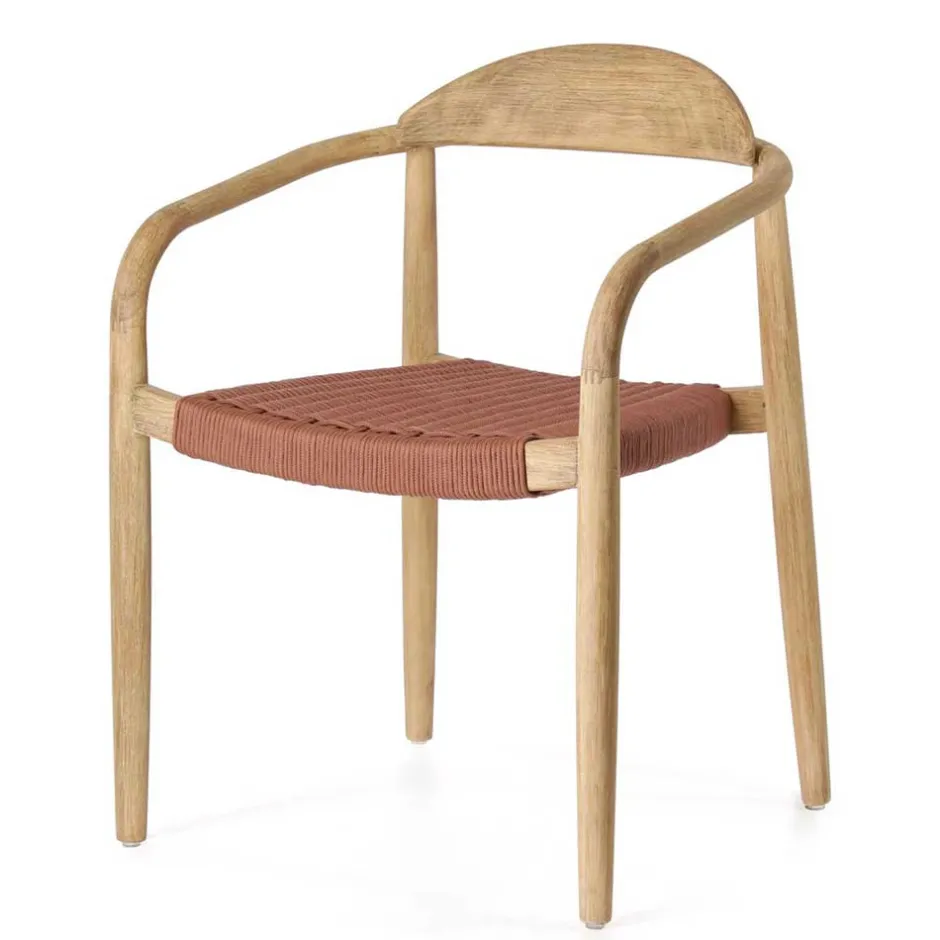 Design Armlehnenstühle mit Geflechtsitz - Renero (4er Set)^Wohnen Best