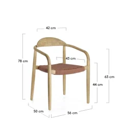 Design Armlehnenstühle mit Geflechtsitz - Renero (4er Set)^Wohnen Best