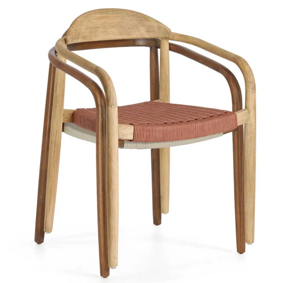 Design Armlehnenstühle mit Geflechtsitz - Renero (4er Set)^Wohnen Best