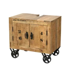 Design Badmöbel aus Massivholz - Indri (vierteilig)^Wohnen New