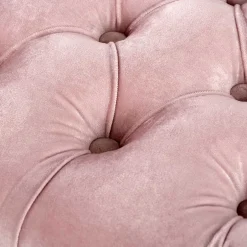 Wohnen Design Bank in Pink Samt - Saluds
