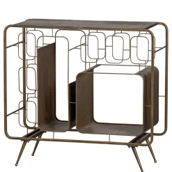 Design Bar Regal in Altmessing - Etzga^Wohnen Discount