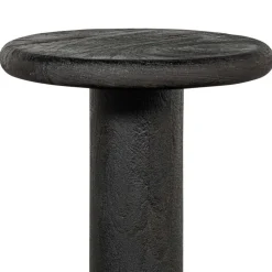 Design Barhocker aus schwarzem Massivholz - Vionna^Wohnen Outlet