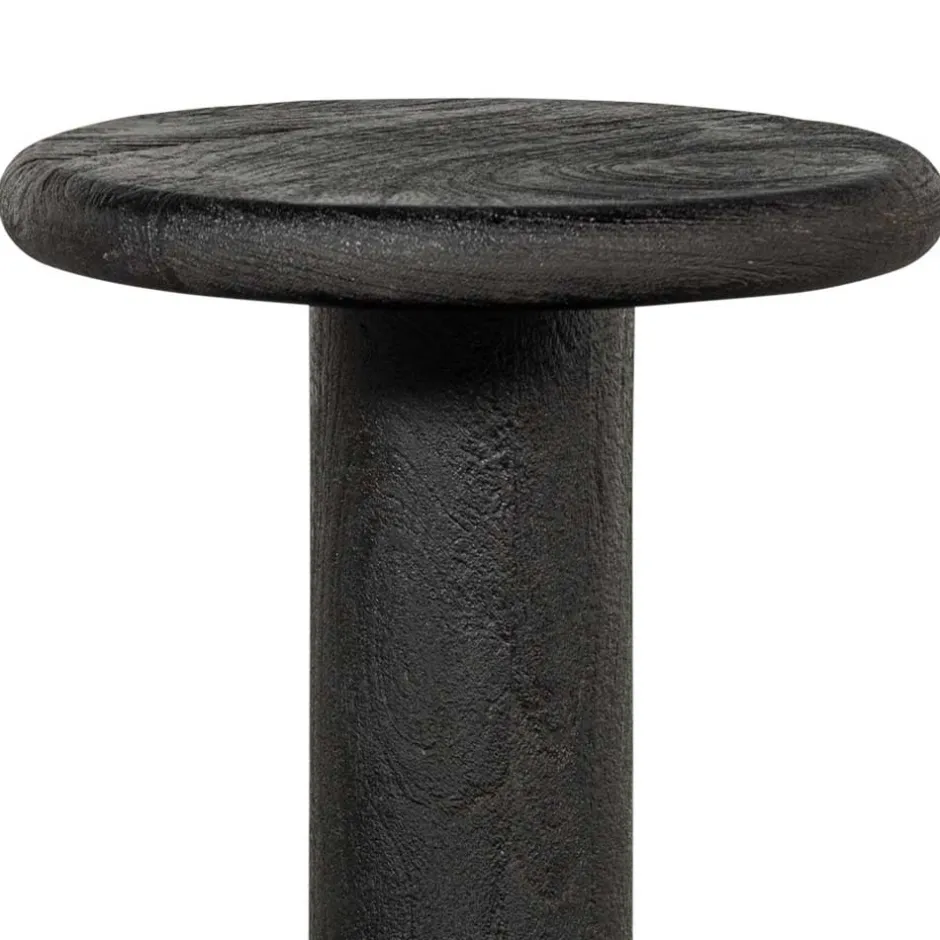 Design Barhocker aus schwarzem Massivholz - Vionna^Wohnen Outlet