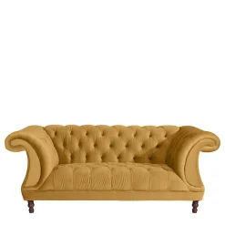 Design Barocksofa in Gelb Samtvelours - Alisho^Wohnen Hot