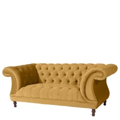 Design Barocksofa in Gelb Samtvelours - Alisho^Wohnen Hot