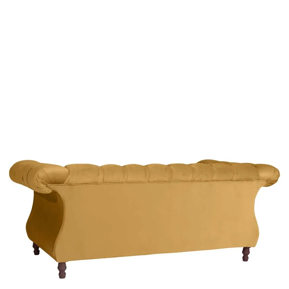 Design Barocksofa in Gelb Samtvelours - Alisho^Wohnen Hot