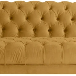 Design Barocksofa in Gelb Samtvelours - Alisho^Wohnen Hot