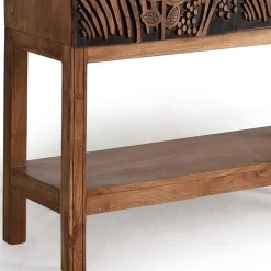 Wohnen Design Barschrank mit Schnitzerei und Lack - Marcel