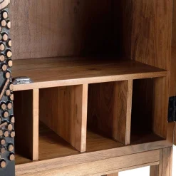 Wohnen Design Barschrank mit Schnitzerei und Lack - Marcel