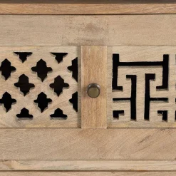 Design Bücherregal aus Mangobaum Massivholz - Valuta^Wohnen Discount