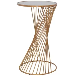 Design Beistelltisch aus Glas in Grau - Liacantu^Wohnen Outlet