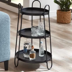 Wohnen Design Beistelltisch mit drei Böden - Asil