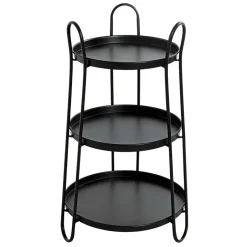 Wohnen Design Beistelltisch mit drei Böden - Asil