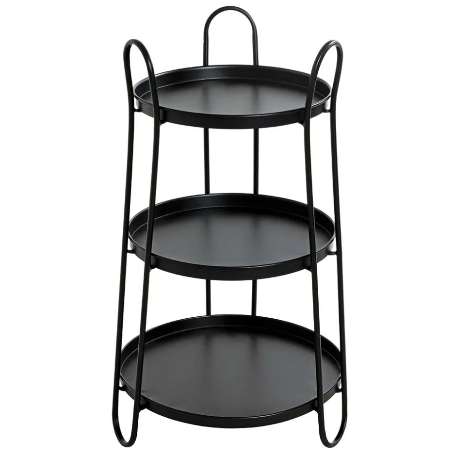 Wohnen Design Beistelltisch mit drei Böden - Asil