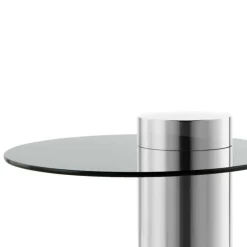 Wohnen Design Beistelltisch mit Glasplatte - Jaturna