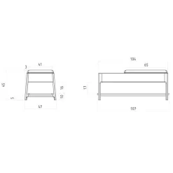 Wohnen Design Bettbank mit viel Funktion - Lana