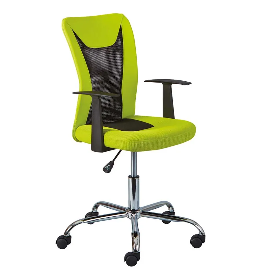 Design Bürostuhl in Hellgrün & Schwarz - Next^Wohnen