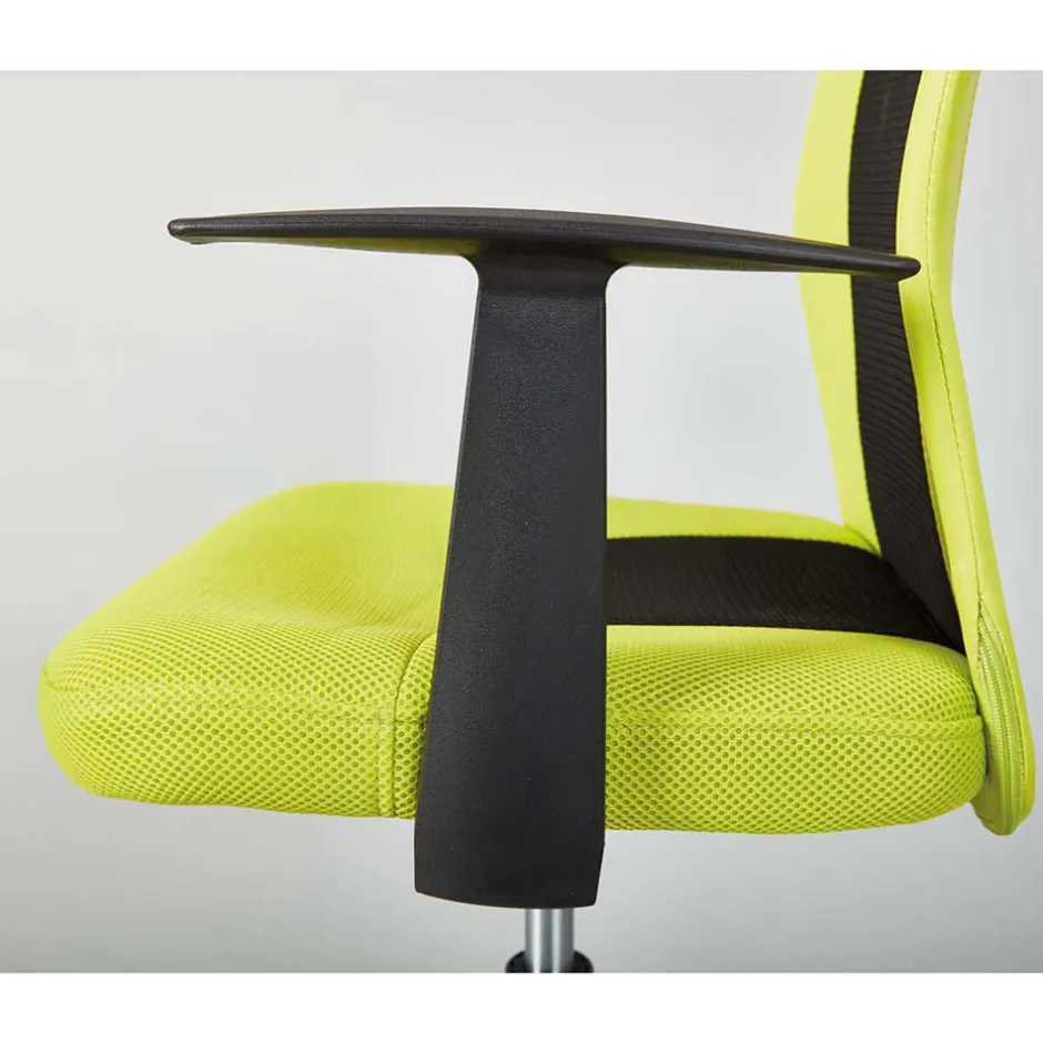 Design Bürostuhl in Hellgrün & Schwarz - Next^Wohnen