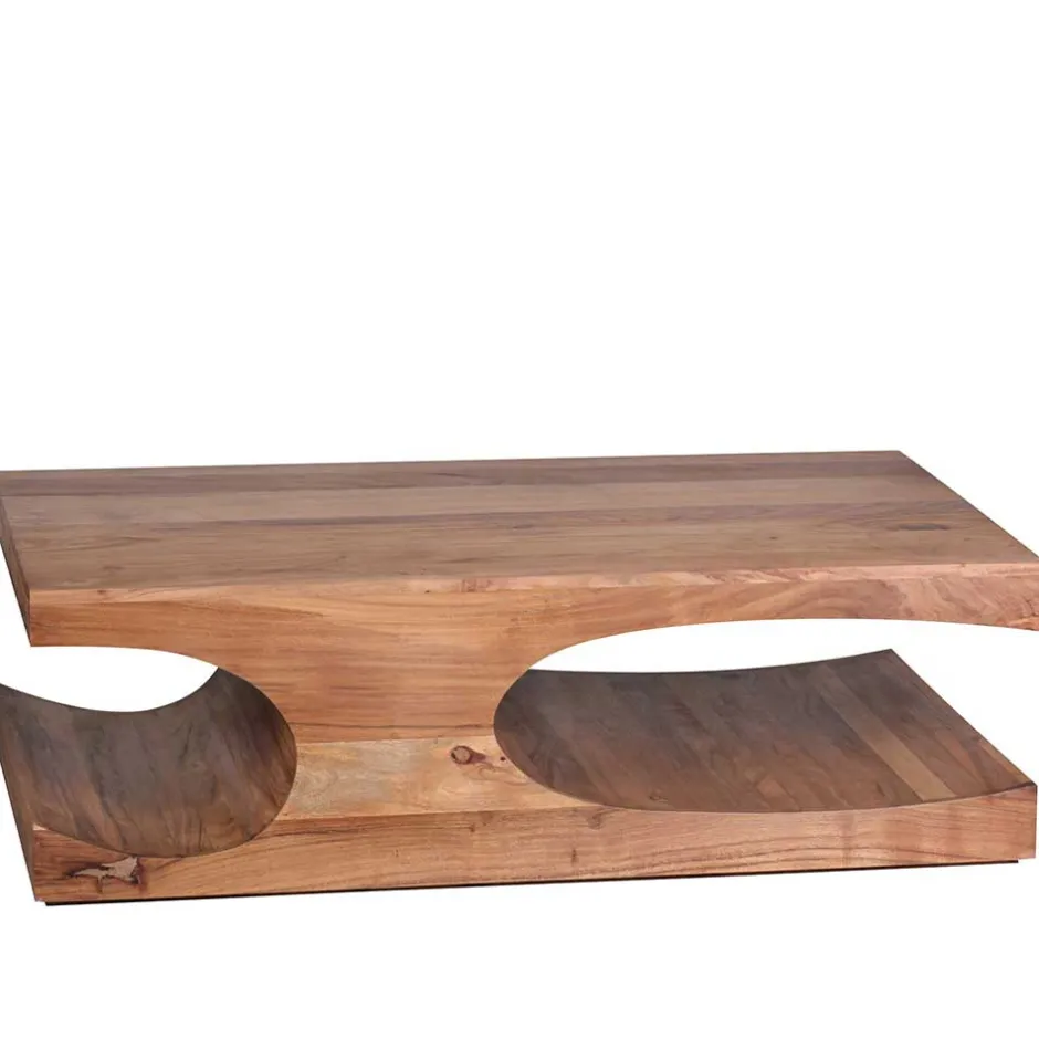 Design Couchtisch aus massivem Akazienholz - Drolivio^Wohnen Sale