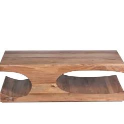 Design Couchtisch aus massivem Akazienholz - Drolivio^Wohnen Sale