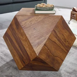 Wohnen Design Couchtisch aus Sheesham massiv lackiert - Zanadra