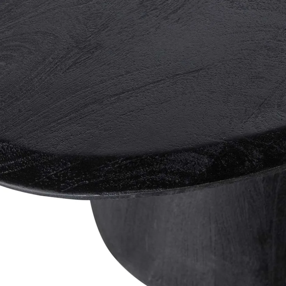 Design Couchtisch in Schwarz Massivholz - Standing^Wohnen