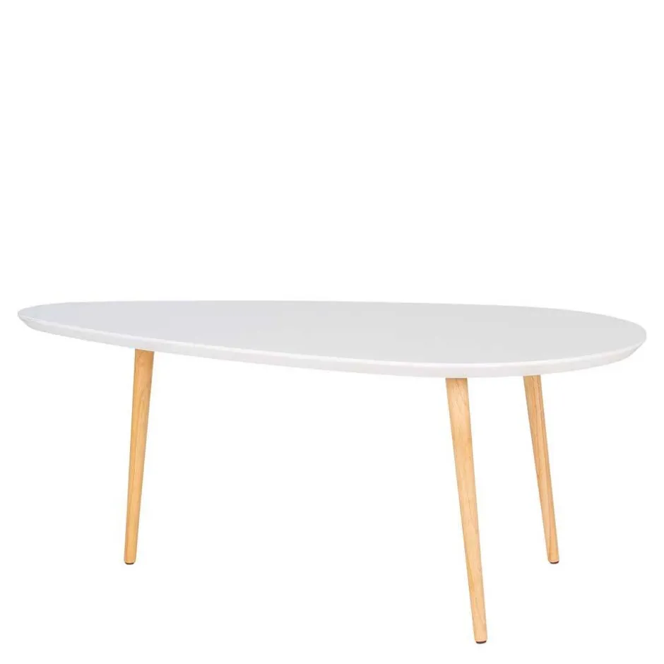 Wohnen Design Couchtisch in Weiß & Natur - Standos