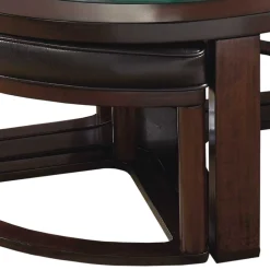 Wohnen Design Couchtisch mit vier Hockern - Fornax (fünfteilig)