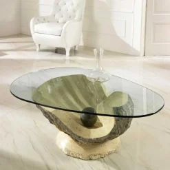 Design Couchtisch Ricana mit Glasplatte^Wohnen Sale