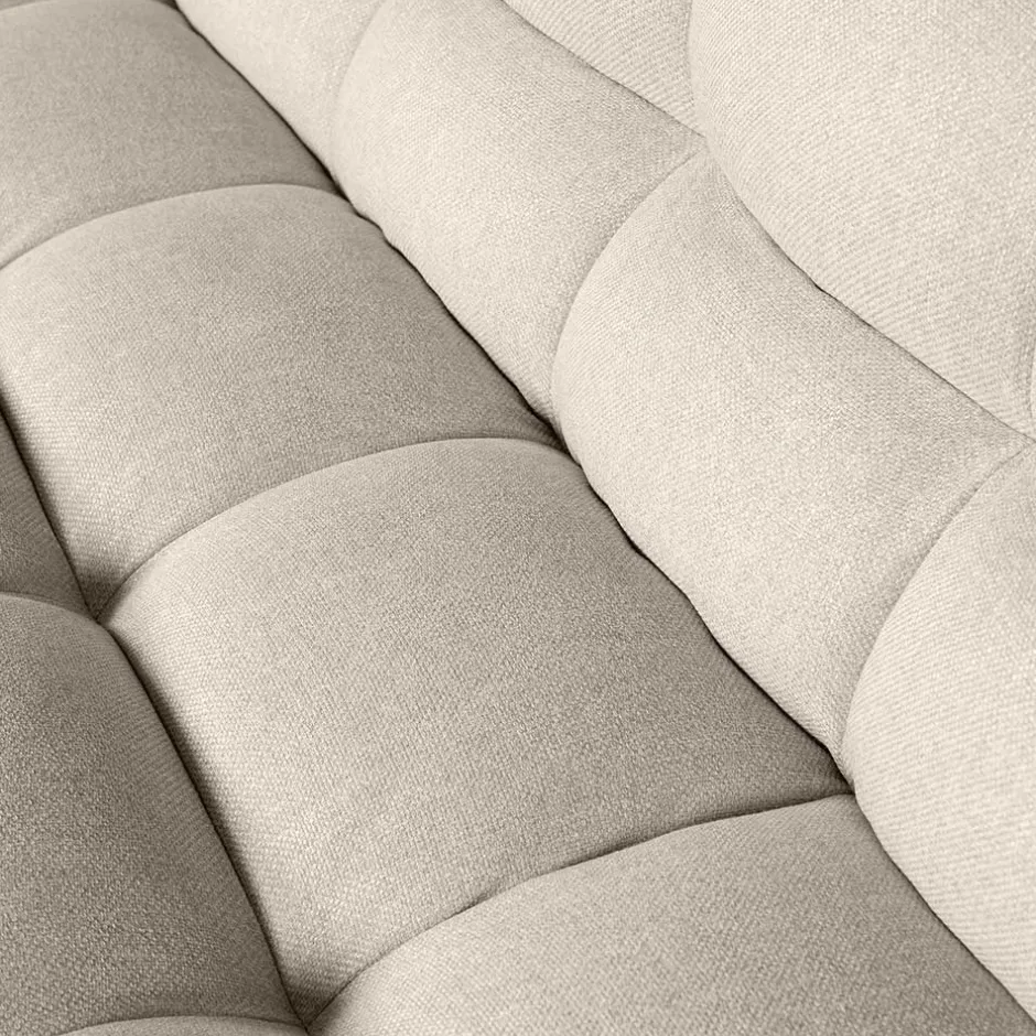 Design Ecksofa ohne Armlehnen in Beige - Madrilena^Wohnen